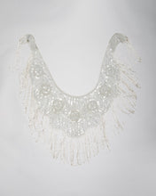 Load image into Gallery viewer, SILVER SEQUINNED BEADED FRINGED BOLERO