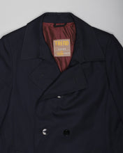 Load image into Gallery viewer, Tessuto bossi dark navy casual fit trench coat