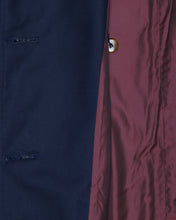 Load image into Gallery viewer, Tessuto bossi dark navy casual fit trench coat