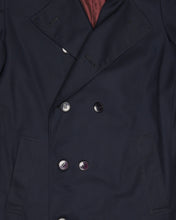 Load image into Gallery viewer, Tessuto bossi dark navy casual fit trench coat