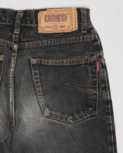 Load image into Gallery viewer, Casucci faded black regular fit denim jeans