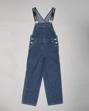 Load image into Gallery viewer, DKNY blue denim logo strap dungarees