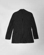 Load image into Gallery viewer, Black pinstripe '90s two piece suit