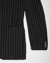 Load image into Gallery viewer, Black pinstripe '90s two piece suit