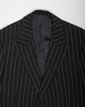 Load image into Gallery viewer, Black pinstripe '90s two piece suit