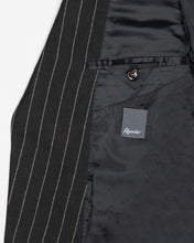 Load image into Gallery viewer, Black pinstripe '90s two piece suit