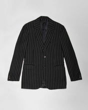 Load image into Gallery viewer, Black pinstripe '90s two piece suit