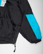 Load image into Gallery viewer, NFL PANTHERS BLACK/BLUE/GREY QUILTED OVERSIZED SPORTS TOP