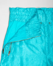 Load image into Gallery viewer, Turquoise blue casual fit high-waisted ski-bottoms