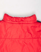 Load image into Gallery viewer, Tommy Hilfiger red/black/white quilted puffer jacket