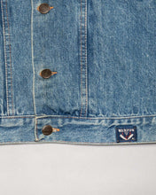 Load image into Gallery viewer, Wampum Sleeveless blue denim zip vest