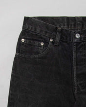 Load image into Gallery viewer, Levi's 448 black denim mum fit high waisted jeans