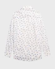 Load image into Gallery viewer, White  '80s abstract patterned long sleeved shirt
