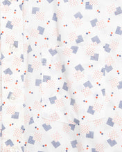 Load image into Gallery viewer, White  '80s abstract patterned long sleeved shirt