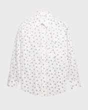 Load image into Gallery viewer, White  '80s abstract patterned long sleeved shirt