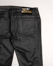 Load image into Gallery viewer, Gucci black straight fit stretch trousers
