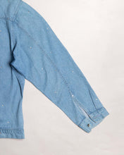 Load image into Gallery viewer, Y2k blue diamante studded denim shirt