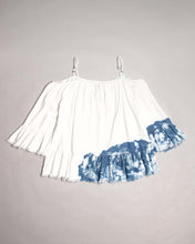 Load image into Gallery viewer, Blank NYC White Blue Tie-Dye Off the Shoulder Top