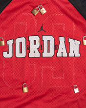 Load image into Gallery viewer, Customised Padlock Red NBA Air Jordan Jersey