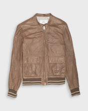 Load image into Gallery viewer, Gianfranco Ferre medium brown leather jacket