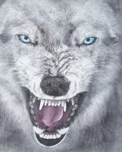 Load image into Gallery viewer, Grey All-Over Wolf Tie-Dye T-Shirt
