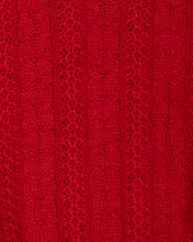 Load image into Gallery viewer, Red Cable-Knit Jumper