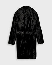 Load image into Gallery viewer, Black velvet DKNY coat
