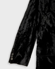 Load image into Gallery viewer, Black velvet DKNY coat
