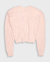 Load image into Gallery viewer, Peach pink &#39;80s cropped wool buttoned cardigan
