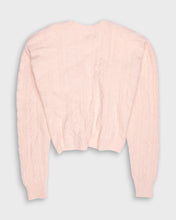 Load image into Gallery viewer, Peach pink '80s cropped wool buttoned cardigan