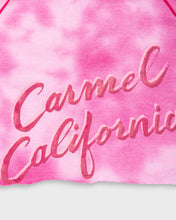 Load image into Gallery viewer, Hot pink '90s cropped tie-dye long sleeve hoodie
