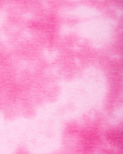 Load image into Gallery viewer, Hot pink '90s cropped tie-dye long sleeve hoodie