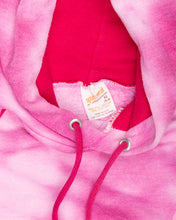 Load image into Gallery viewer, Hot pink '90s cropped tie-dye long sleeve hoodie