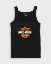 Load image into Gallery viewer, Harley Davidson spellout black vest top