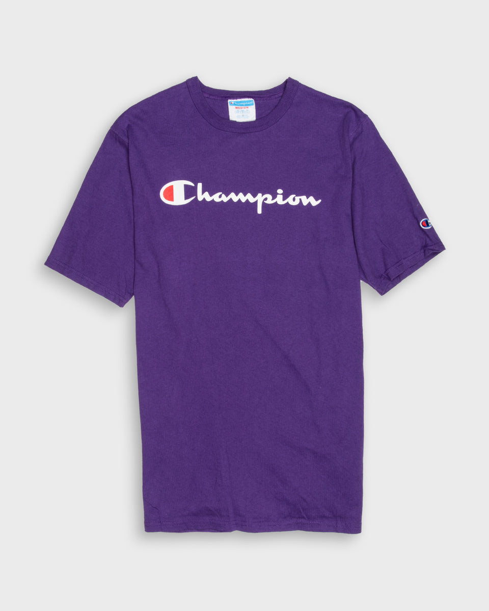 Champion t cheap shirt purple