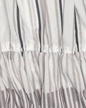 Load image into Gallery viewer, 80's striped puff sleeve dress