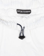 Load image into Gallery viewer, Emporio Armani striped branded white shorts