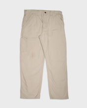 Load image into Gallery viewer, Beige Carhartt cargo trousers