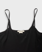 Load image into Gallery viewer, Pinko black fringed '90s slip dress