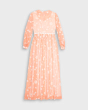 Load image into Gallery viewer, Pastel orange floral maxi dress
