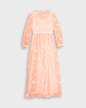 Load image into Gallery viewer, Pastel orange floral maxi dress