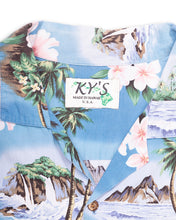 Load image into Gallery viewer, Sky blue Hawaiian shirt