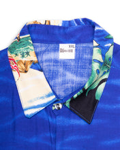 Load image into Gallery viewer, Electric blue Hawaiian shirt