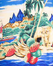 Load image into Gallery viewer, Electric blue Hawaiian shirt