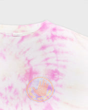 Load image into Gallery viewer, White and pink tie-dye t-shirt