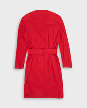 Load image into Gallery viewer, Mugler red long sleeve dress