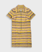 Load image into Gallery viewer, Abstract check beige dress