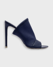 Load image into Gallery viewer, Balenciaga Navy Neoprene Glove Open Toe Mules
