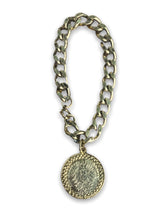 Load image into Gallery viewer, Gold Coin Chain Bracelet