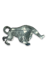 Load image into Gallery viewer, Silver tiger white crystal brooch